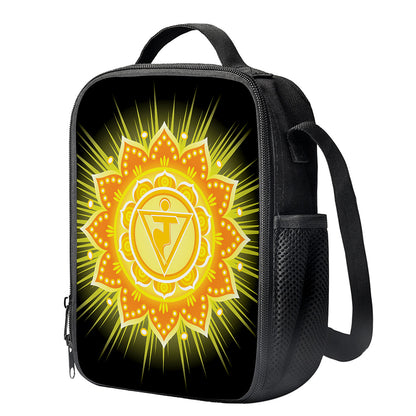 Manipura Chakra Mandala Print Crossbody Lunch Bag