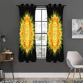 Manipura Chakra Mandala Print Grommet Curtain Panels