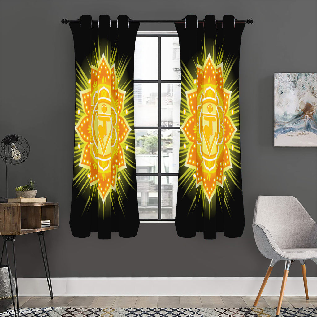 Manipura Chakra Mandala Print Curtain