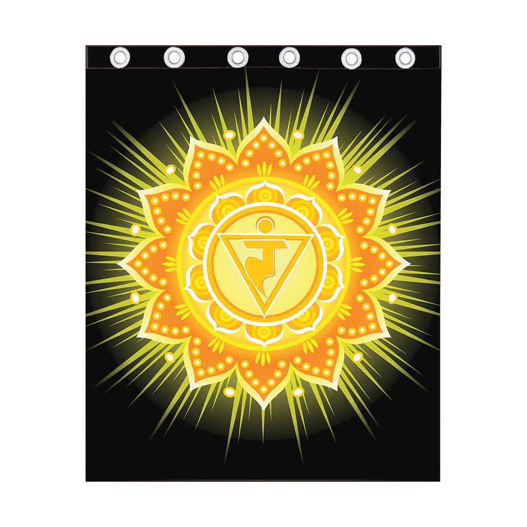 Manipura Chakra Mandala Print Curtain