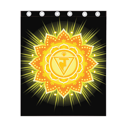 Manipura Chakra Mandala Print Curtain