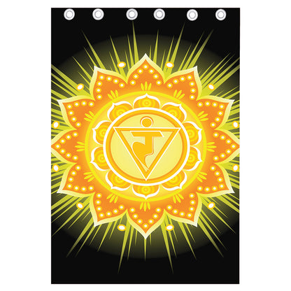 Manipura Chakra Mandala Print Curtain