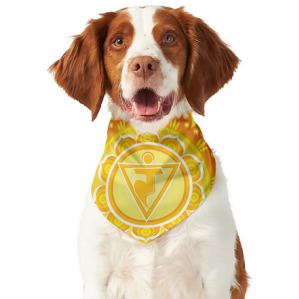 Manipura Chakra Mandala Print Dog Bandana