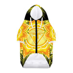 Manipura Chakra Mandala Print Dog Zip Up Hoodie