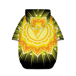 Manipura Chakra Mandala Print Dog Zip Up Hoodie
