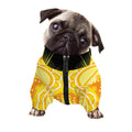 Manipura Chakra Mandala Print Dog Zip Up Jacket