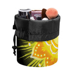Manipura Chakra Mandala Print Drawstring Makeup Bag