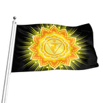 Manipura Chakra Mandala Print Flag