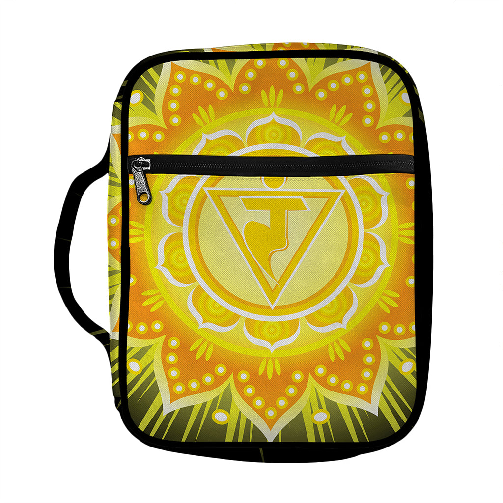Manipura Chakra Mandala Print Front Pocket Bible Bag