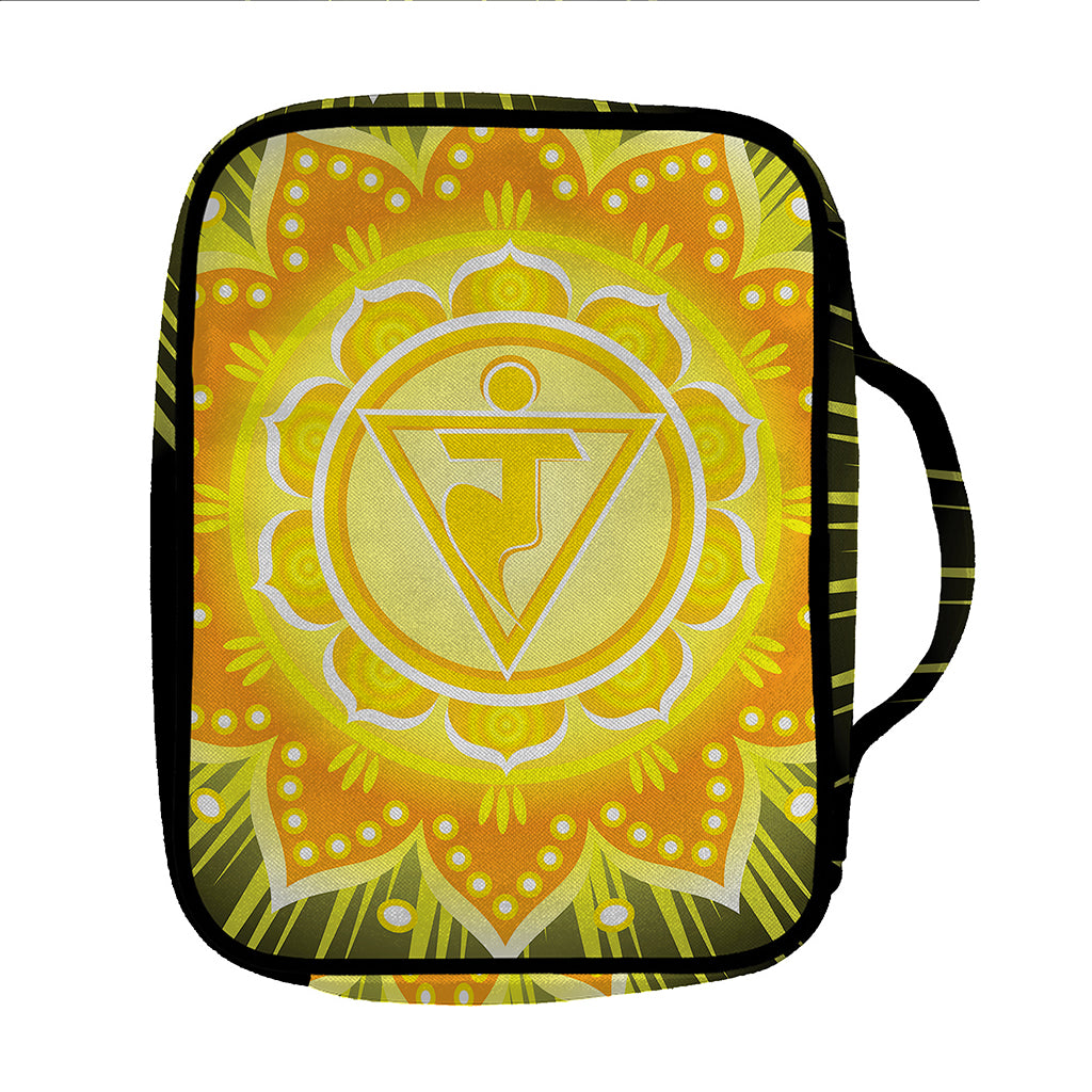 Manipura Chakra Mandala Print Front Pocket Bible Bag