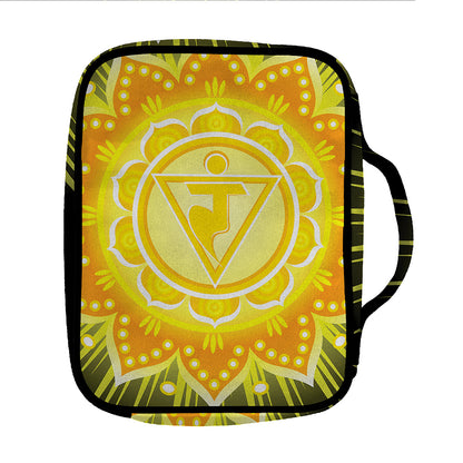 Manipura Chakra Mandala Print Front Pocket Bible Bag