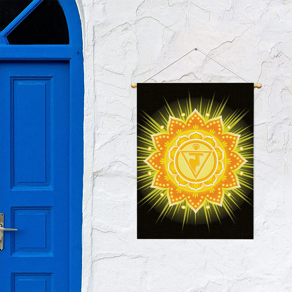 Manipura Chakra Mandala Print Garden Flag