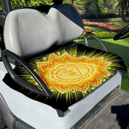 Manipura Chakra Mandala Print Golf Cart Seat Cover