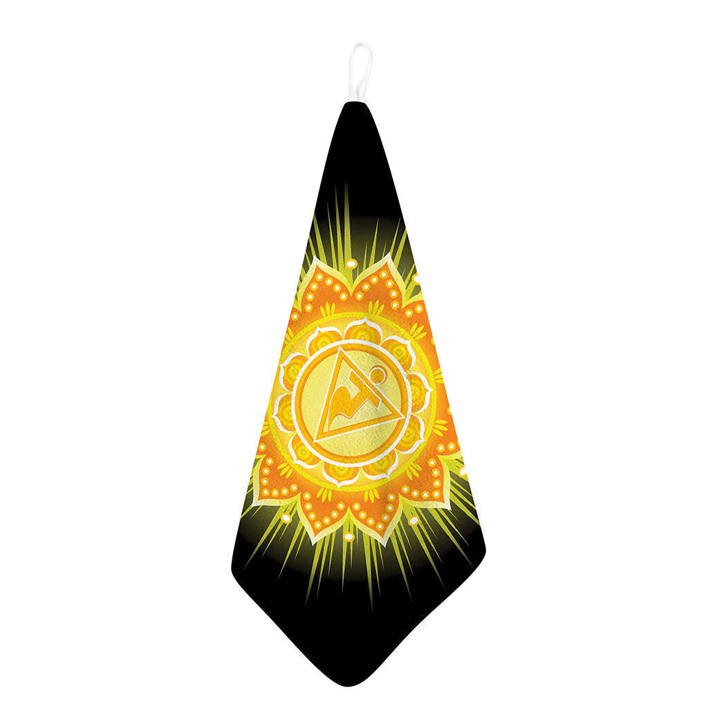 Manipura Chakra Mandala Print Hand Towel