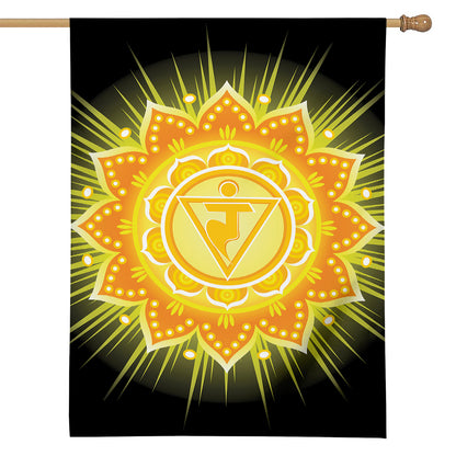 Manipura Chakra Mandala Print House Flag