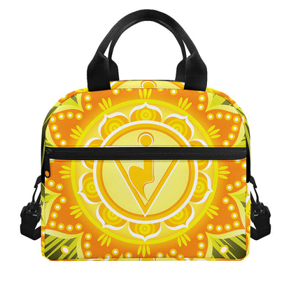 Manipura Chakra Mandala Print Insulated Lunch Bag