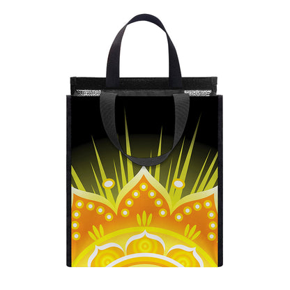 Manipura Chakra Mandala Print Insulated Lunch Tote