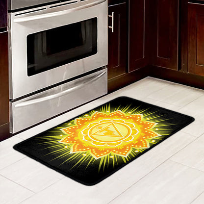 Manipura Chakra Mandala Print Kitchen Mat