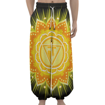 Manipura Chakra Mandala Print Lantern Pants