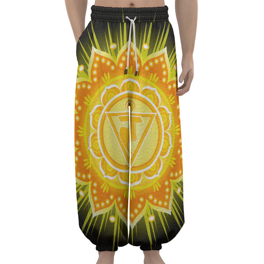 Manipura Chakra Mandala Print Lantern Pants