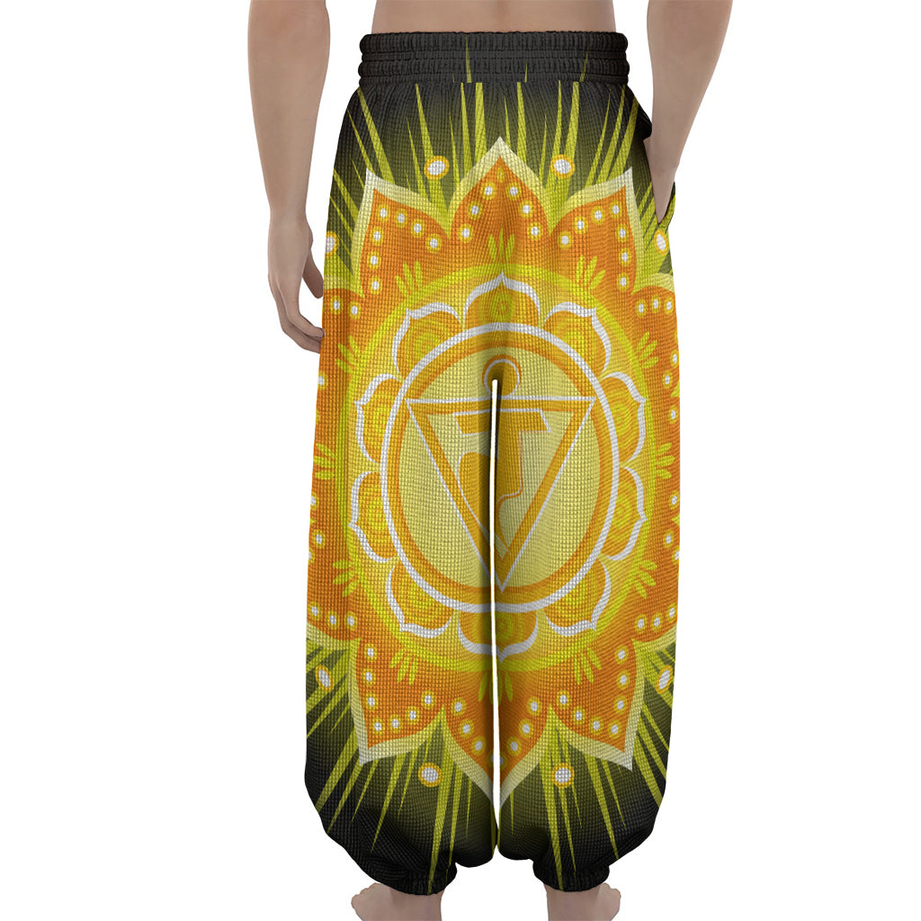 Manipura Chakra Mandala Print Lantern Pants