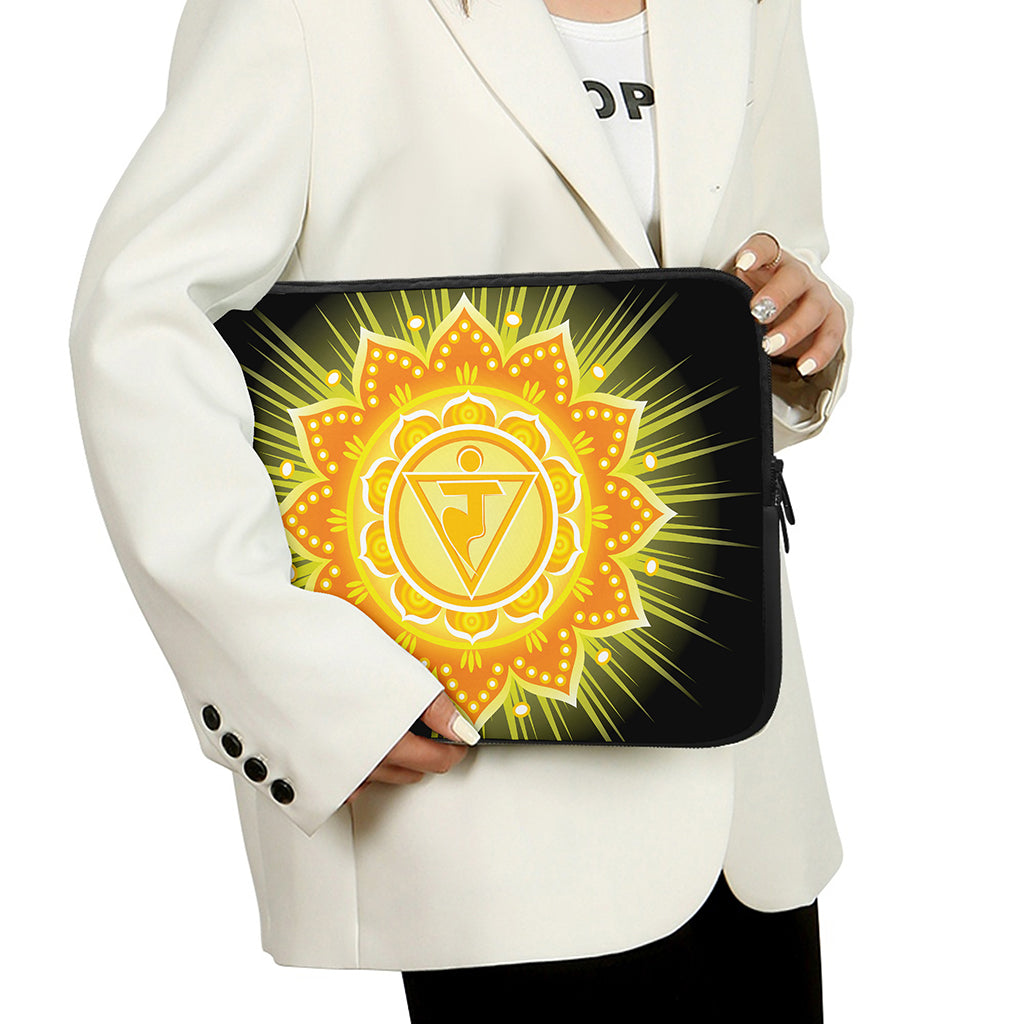 Manipura Chakra Mandala Print Laptop Sleeve