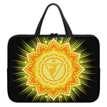 Manipura Chakra Mandala Print Laptop Sleeve With Handle