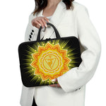 Manipura Chakra Mandala Print Laptop Sleeve With Handle