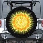 Manipura Chakra Mandala Print Leather Spare Tire Cover