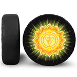 Manipura Chakra Mandala Print Leather Spare Tire Cover