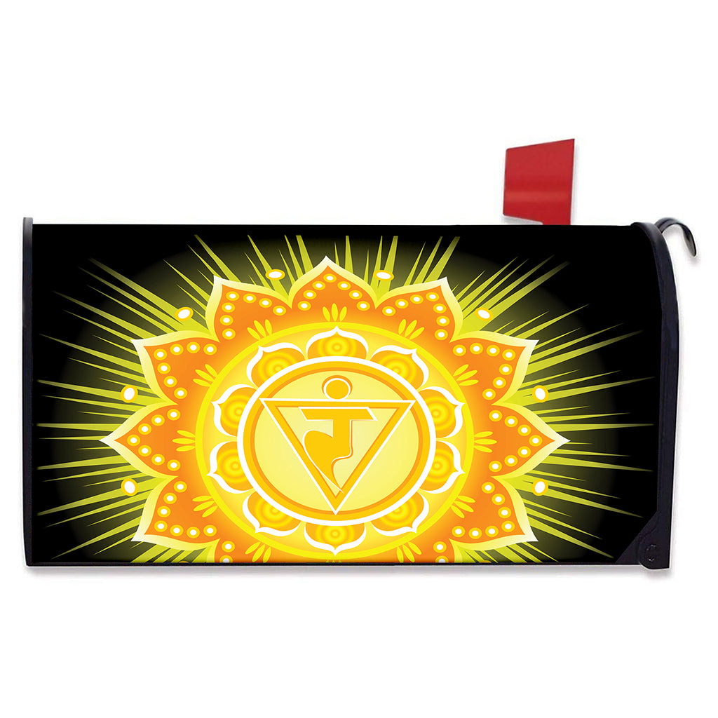 Manipura Chakra Mandala Print Mailbox Cover