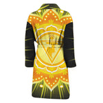 Manipura Chakra Mandala Print Men's Bathrobe