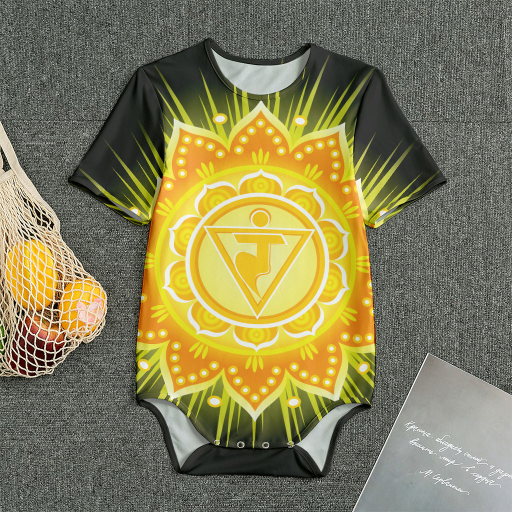 Manipura Chakra Mandala Print Men's Bodysuit