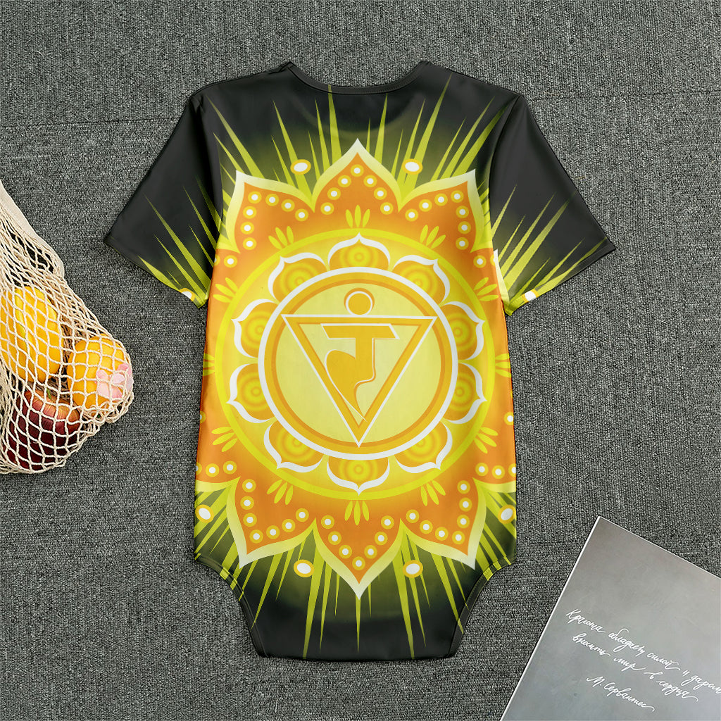 Manipura Chakra Mandala Print Men's Bodysuit