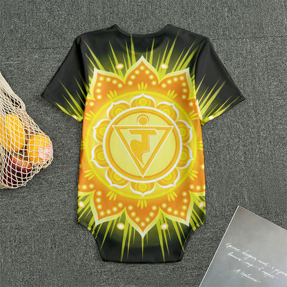 Manipura Chakra Mandala Print Men's Bodysuit