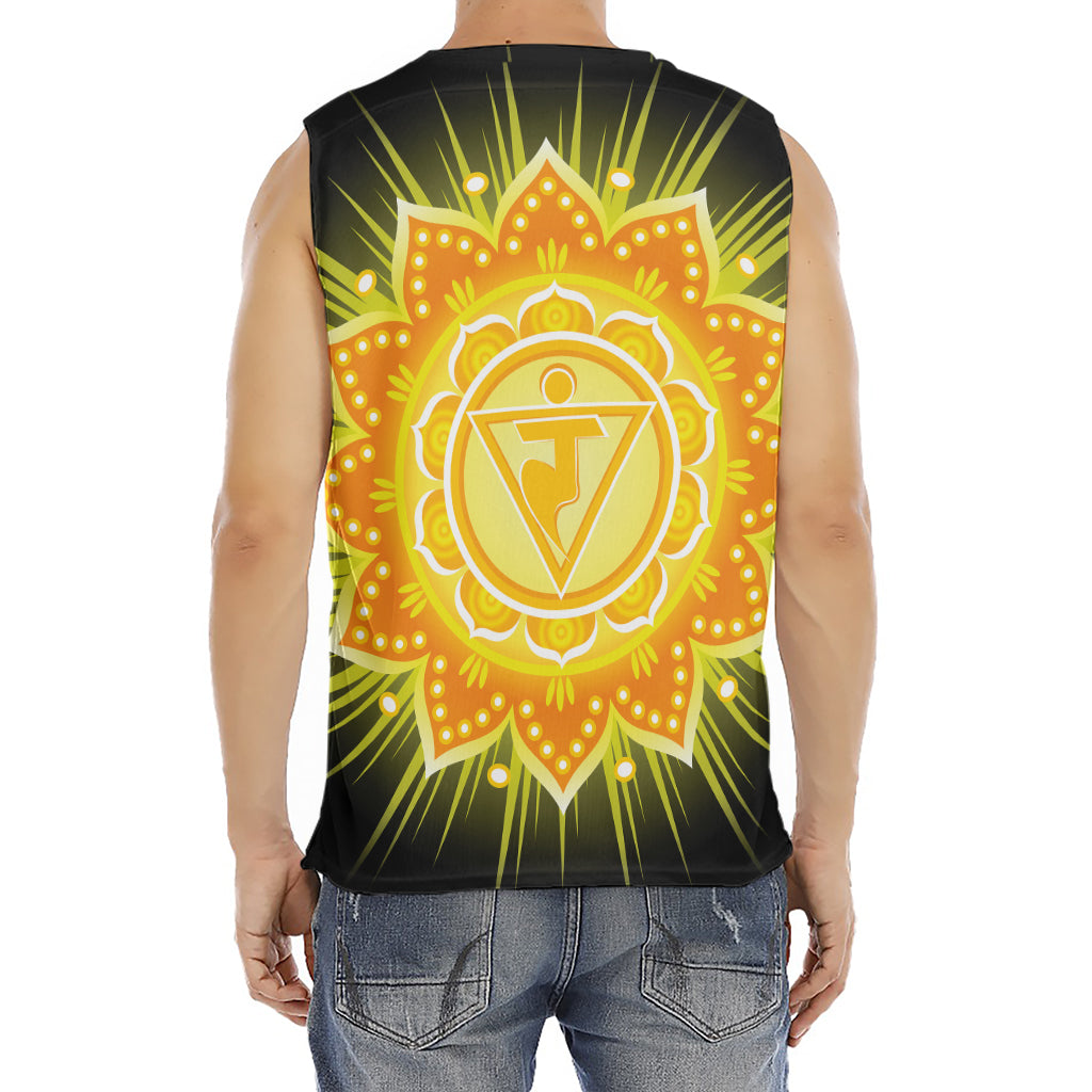 Manipura Chakra Mandala Print Men's Fitness Tank Top
