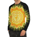 Manipura Chakra Mandala Print Men's Long Sleeve Rash Guard