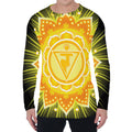Manipura Chakra Mandala Print Men's Long Sleeve T-Shirt