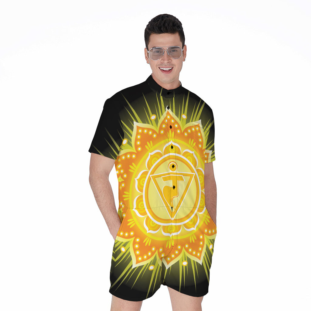 Manipura Chakra Mandala Print Men's Rompers