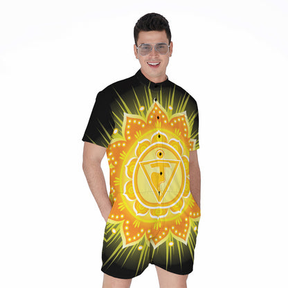 Manipura Chakra Mandala Print Men's Rompers