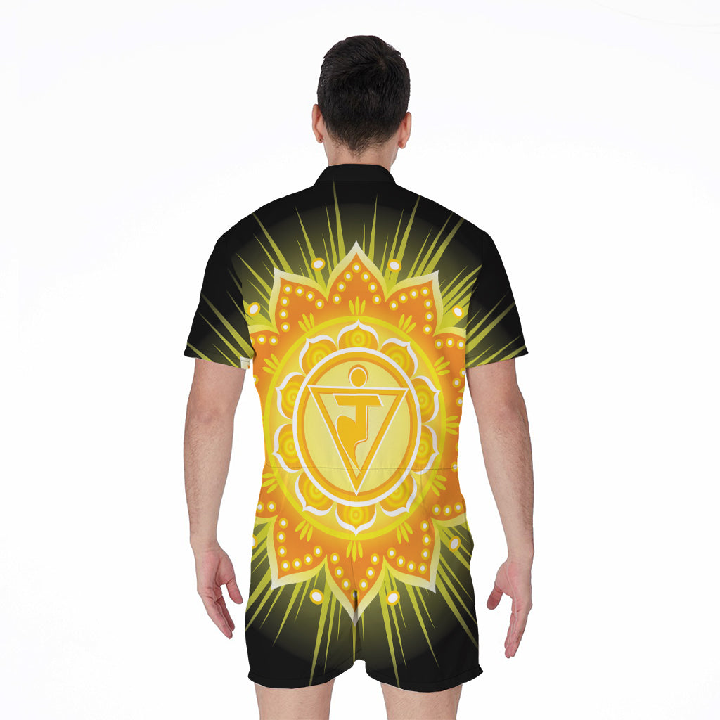 Manipura Chakra Mandala Print Men's Rompers