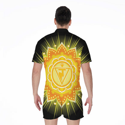 Manipura Chakra Mandala Print Men's Rompers