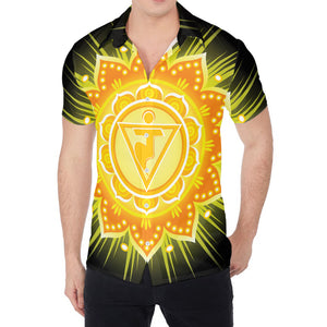 Manipura Chakra Mandala Print Men's Shirt