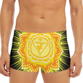 Manipura Chakra Mandala Print Men's Short Boxer Briefs