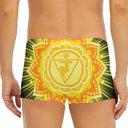 Manipura Chakra Mandala Print Men's Short Boxer Briefs