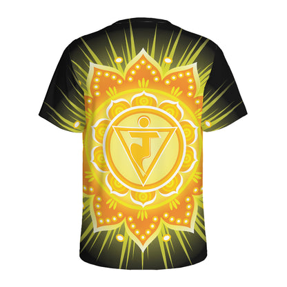 Manipura Chakra Mandala Print Men's Sports T-Shirt