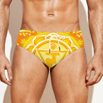 Manipura Chakra Mandala Print Men's Swim Briefs