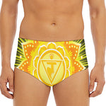 Manipura Chakra Mandala Print Men's Triangle Swim Briefs