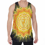 Manipura Chakra Mandala Print Men's Velvet Tank Top