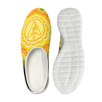 Manipura Chakra Mandala Print Mesh Casual Shoes